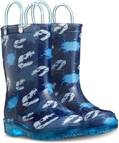 img 3 attached to ZOOGS Light Up Kids Toddler Rain Boots – Stylish Handles for Girls and Boys