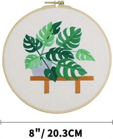 img 3 attached to Embroidery Beginners Stamped Instruction Monstera