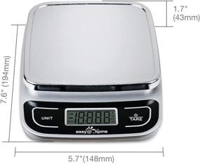 img 1 attached to 🥦 EKS-202 Digital Kitchen Scale Food Scale with High Precision, 11 lbs Capacity - Easy@Home Digital Multifunction Measuring Scale