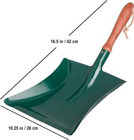 img 2 attached to Redecker Dust Pan – Stained Beechwood Handle, Dark Green – 16-1/2 x 7-3/4 Inches: Efficient Cleaning Tool