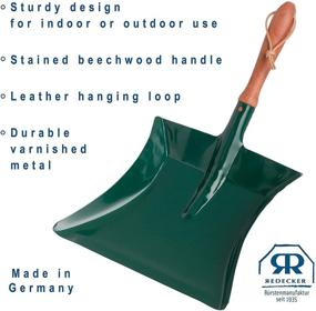 img 1 attached to Redecker Dust Pan – Stained Beechwood Handle, Dark Green – 16-1/2 x 7-3/4 Inches: Efficient Cleaning Tool