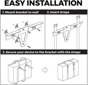 img 1 attached to 🔧 Adjustable White Wall Mount for Cable Boxes, DVD Players, Routers, Modems, and More - HumanCentric Universal Mount