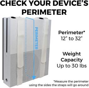 img 3 attached to 🔧 Adjustable White Wall Mount for Cable Boxes, DVD Players, Routers, Modems, and More - HumanCentric Universal Mount