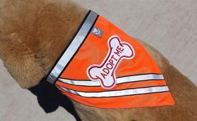 img 3 attached to Reflective Adopt ME Bandana with Embroidered Dog Bone Patch - Enhancing Safety and Style