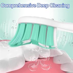 img 1 attached to 10-Pack Replacement Toothbrush Heads for Philips Sonicare: Compatible with Protectiveclean Plaque Control 4100 5100 C2 C3 HX9024 and All 2 Series Snap-On Electric Toothbrush