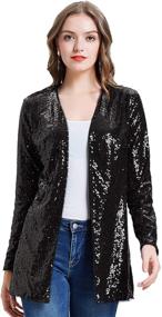 img 4 attached to 👚 KANCY KOLE Vintage Blazers Cardigan for Women - Clothing, Suiting & Blazers