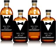 наклейки на виски suit up groomsman логотип