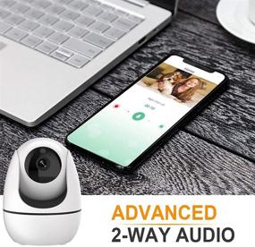 img 3 attached to 🏠 Enhance Home Security with eLinkSmart WiFi Camera: 1280x720 Resolution, 2-Way Audio, Motion Detection, Night Vision, Video Recording, Cloud Storage & More