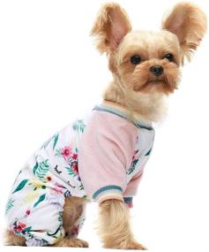 img 1 attached to 🦄 Cozy & Stylish: Fitwarm Unicorn Pet Clothes for Dog Pajamas and Cat Onesies - Lightweight Velvet Pink Delight