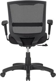 img 1 attached to 🪑 Eurotech Seating Black Mesh Maze Task Chair