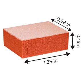 img 1 attached to 🐼 PandaSpa Karlash Nail Mini Buffer Block File 80/100 Grit, Dual-Sided, Orange - Pack of 130