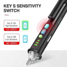 img 1 attached to Urwise AC Non-Contact Voltage Tester 2021: Voltage Detector Pen with Buzzer Alarm and LED Flashlight