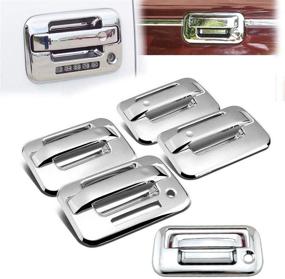 img 4 attached to 🚘 Улучшите ваш Ford F-150: Органы управления 4-х сторонние двери с кодовой панелью и крышкой багажного отделения Overun, покрытые трехслойным хромированием (2004-2014)