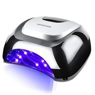 💅 melodysusie led uv nail lamp salon: professional gel nail dryer with fast curing led uv gel polish - 3 timer controls for salon-quality nails (classic black) logo