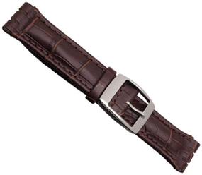 img 1 attached to Alligator Leather Stainless Buckle Women's Watches with Swatch Design