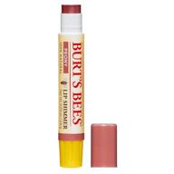 🎁 burt's bees lip balm stocking stuffer: moisturizing lip shimmer holiday gift for women, natural with vitamin e & sunflower oil (peony, 0.09 oz) logo