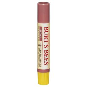img 3 attached to 🎁 Burt's Bees Lip Balm Stocking Stuffer: Moisturizing Lip Shimmer Holiday Gift for Women, Natural with Vitamin E & Sunflower Oil (Peony, 0.09 oz)