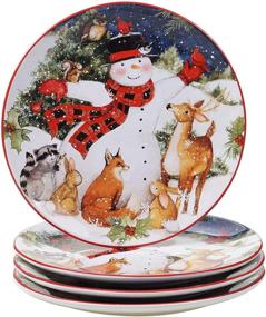 img 4 attached to Certified International Christmas Snowman Multicolored Food Service Equipment & Supplies