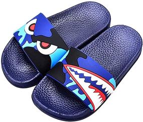 img 4 attached to Comfortable and Stylish JACKSHIBO Sandals for Toddler Boys - Perfect Outdoor Shoes in Black (66616)