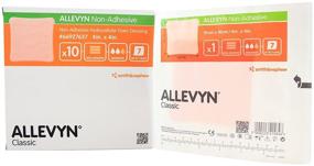 img 1 attached to 🩹 Smith and Nephew Allevyn Hydrocellular Foam Dressing 4"x 4" - Box of 10: Optimal Wound Care Solution