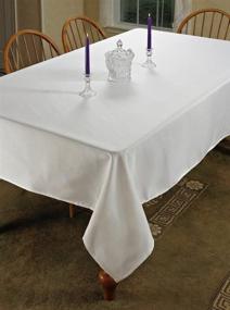 img 1 attached to 💜 Elegant and Stylish Violet Linen Oblong Rectangle Tablecloth - Perfect for Any Occasion!