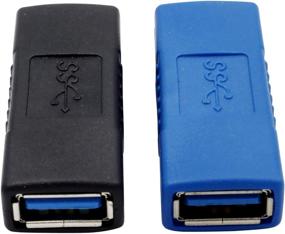 img 3 attached to 🔌 USB 3.0 Female to Female Adapter for Extending USB Cable Length (2-Pack)