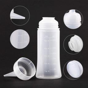 img 2 attached to Pack of 2 Hair Dye Bottles - 5oz Squeeze Bottles with Angle Tip for Precise Hair Color Application