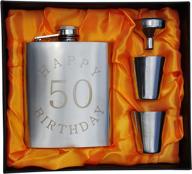 🥳 cheers to 50 years! deluxe flask gift set for a memorable 50th birthday celebration логотип