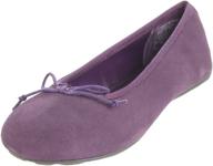 classic and stylish: polo by ralph lauren allie ballet flat for little kid/big kid logo