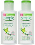 👁️ soothing and effective: simple kind to eyes eye makeup remover (pack of 2), 4.2 ounce logo