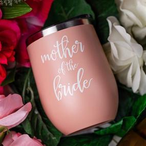 img 2 attached to 🥂 Shop the Best Mother of the Bride Tumbler - 12 oz: Great Mother of the Bride Gifts, Wine Glass & Cup