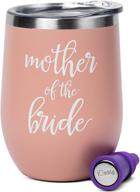 🥂 shop the best mother of the bride tumbler - 12 oz: great mother of the bride gifts, wine glass & cup логотип