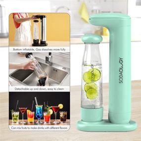 img 3 attached to 🥤 Sodaology Sparkling Water Soda Maker Kit with Two Carbonation Bottles and Fizz Infuser (CO2 Cylinder Sold Separately)