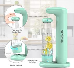 img 1 attached to 🥤 Sodaology Sparkling Water Soda Maker Kit with Two Carbonation Bottles and Fizz Infuser (CO2 Cylinder Sold Separately)