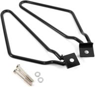🏍️ premium black motorcycle saddlebags bar mount brackets – enhanced support for left & right motorcycle saddlebags logo