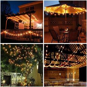 img 3 attached to 🎄 Outdoor Battery Operated String Lights, 16.4 Feet 50 LED Crystal Ball String Lights with Remote Control - 8 Modes, Twinkle Warm White Indoor/Outdoor Lights for Home, Christmas, Party Patio