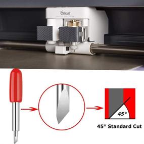 img 2 attached to 🔪 Элефама 45-градусные острые лезвия для Cricut Explore Air 2 Air Maker Expression - замена стандартного винилового ножа для резки тканей - Улучшенный SEO