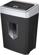 🔪 high-performance bonsaii 14-sheet cross-cut paper shredder: 30-minute jam-proof shredding, quiet operation, large capacity basket, accepts credit cards and staples logo