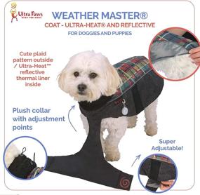 img 1 attached to 🐾 Ultimate Protection: Ultra Paws Weather Master Coat in Forest Plaid Reflective - Insulated Warm Weather Dog Coat