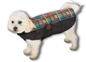 img 4 attached to 🐾 Ultimate Protection: Ultra Paws Weather Master Coat in Forest Plaid Reflective - Insulated Warm Weather Dog Coat