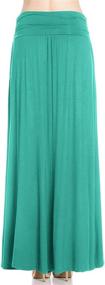 img 1 attached to Trendy Fashion California Women's High Waist Maxi 👗 Skirt with Side Pockets – 1-2 Pack Options (S-XXXXXL)