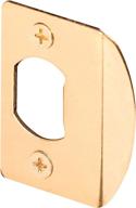 prime-line mp2232-2 - pack of 2 standard latch strike, 1-5/8 in, steel, brass plated finish - durable and efficient locks логотип