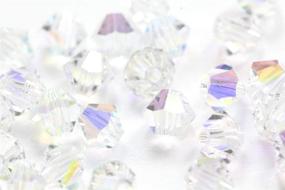 img 3 attached to 🔮 200pcs Genuine Preciosa Bicone Crystal Beads 4mm (0.16 Inch) Small Crystal AB – Compatible with Swarovski Crystals 5301/5328 (Pre-B402)