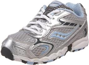 img 4 attached to 👟 Saucony Toddler Cohesion Sneaker - Girls' Shoes in Silver