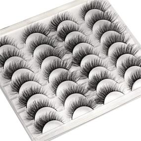 img 1 attached to Natural Eyelashes Handmade Reusable Multipack