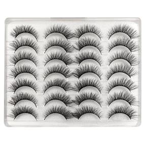 img 4 attached to Natural Eyelashes Handmade Reusable Multipack