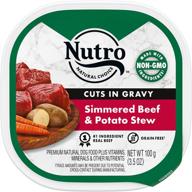 nutro high protein grain free wet dog food with cuts in gravy for adult dogs logo