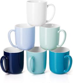 img 4 attached to ☕ Sweese Porcelain Coffee Cocoa Assorted: Perfect Mugs for Your Morning Rituals