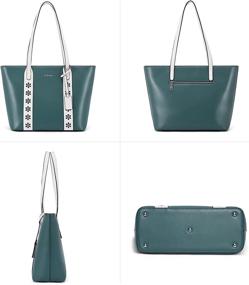 img 2 attached to 👜 BROMEN Designer Handbags: Spacious Shoulder Totes and Wallets for Women