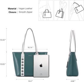 img 1 attached to 👜 BROMEN Designer Handbags: Spacious Shoulder Totes and Wallets for Women